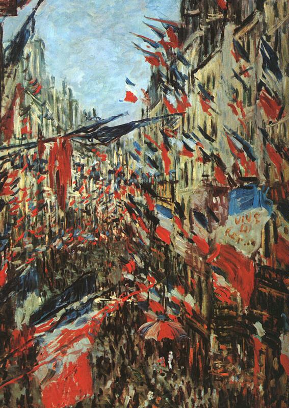 Claude Monet Rue Saint Denis, 30th June 1878 Norge oil painting art